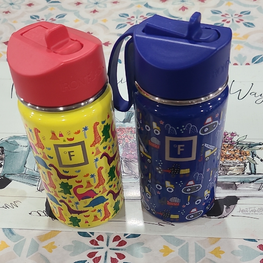 Ironflask-Vibrant Red and Blue Cup Set